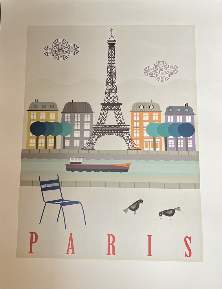 3 posters London, New York e Paris