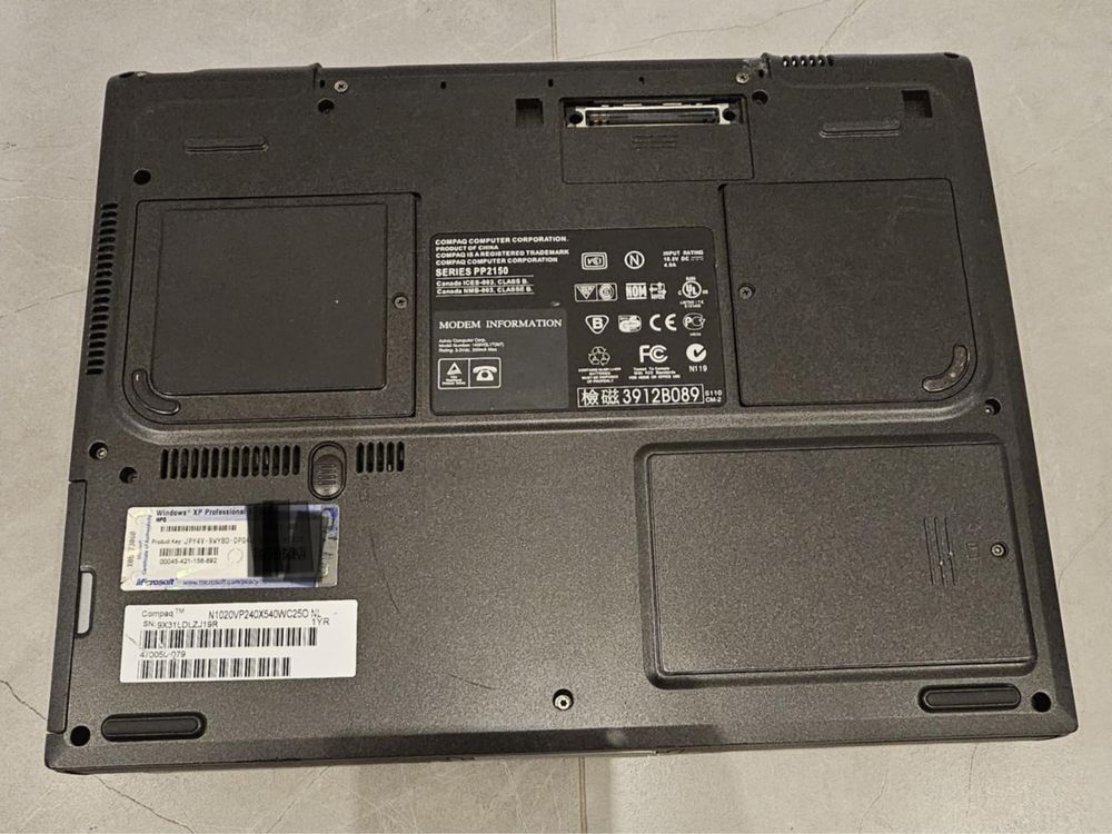 Compaq Evo N1020V - Laptop dla Retro Graczy - Sprawny!