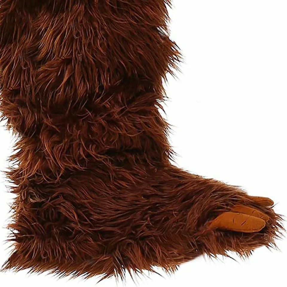 Fato e Máscara Pé Grande Bigfoot Criança e Adulto