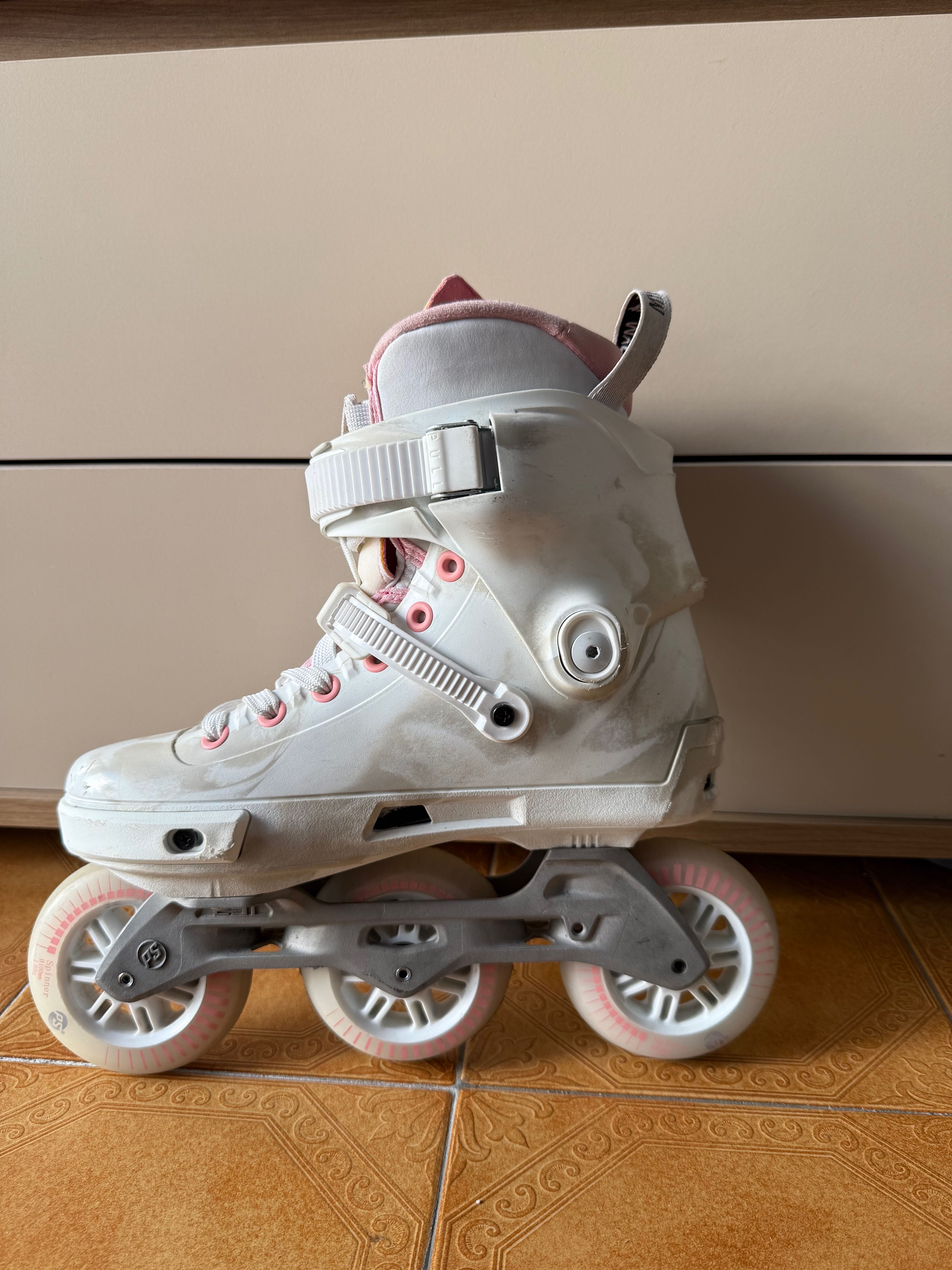 USADO Powerslide Next Marble Pink edição limitada