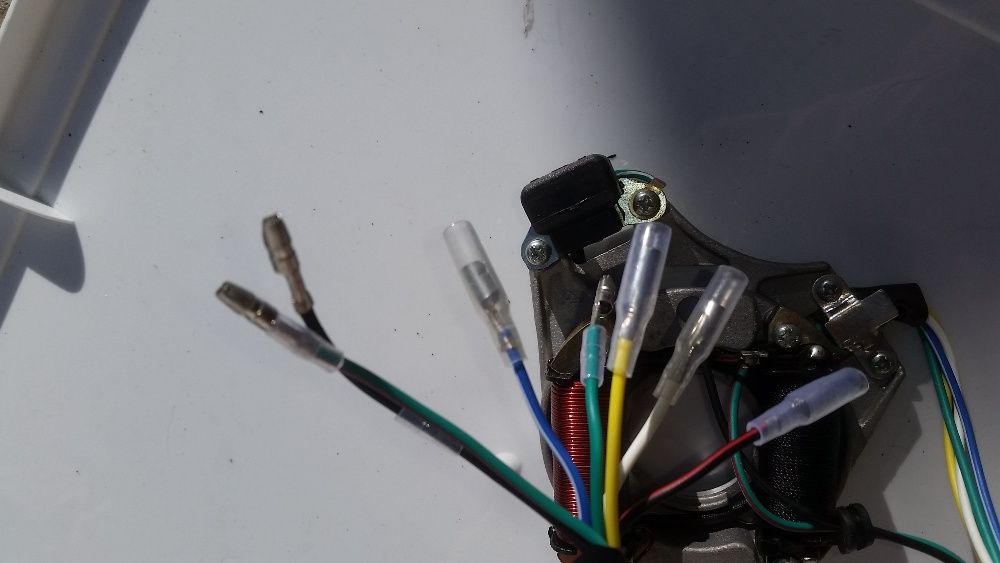 parte eletrica stator bobine pit bike 100 motores horizontais 125