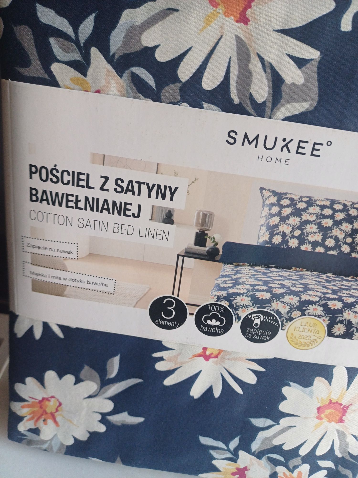 Nowa pościel z satyny bawełnianej