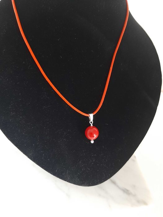 naszyjnik choker koral