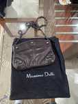 Mala em pele castanha da Massimo Dutti