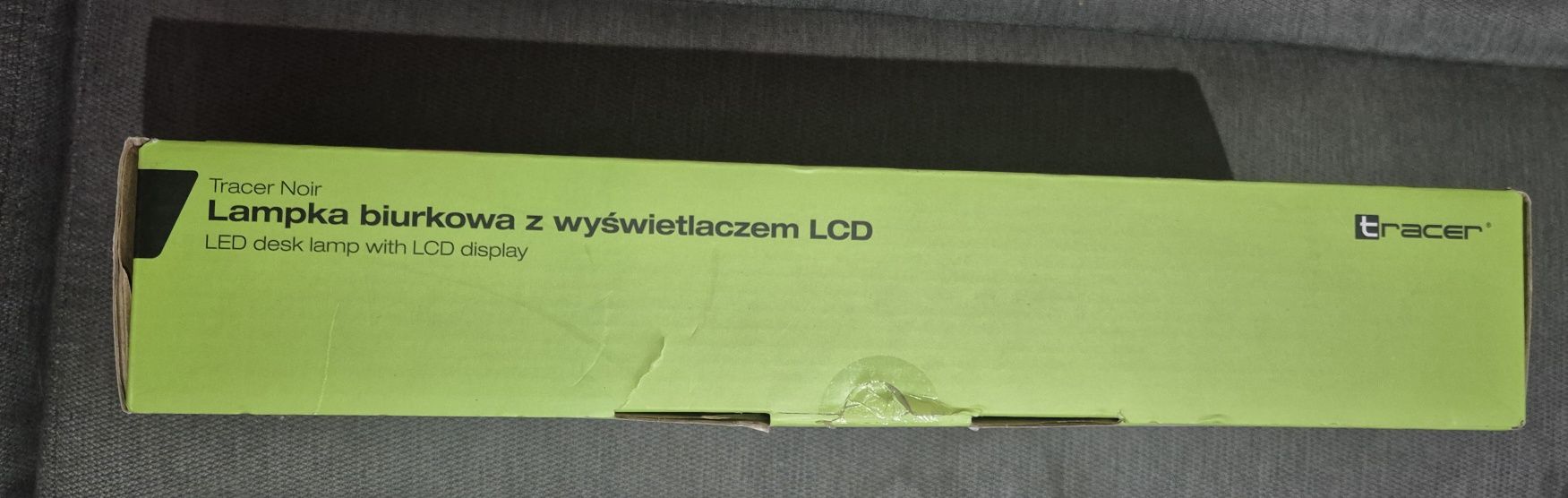 Lampka biurowa LED  z wyświetlaczem LCD