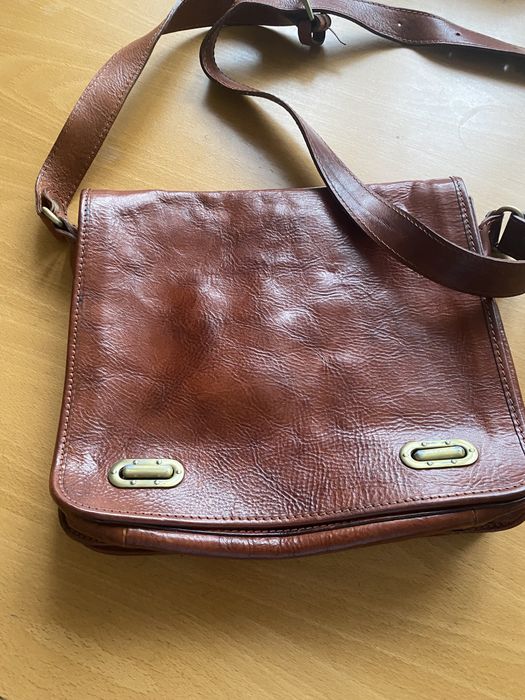 Torba skórzana listonoszka 100% skóra