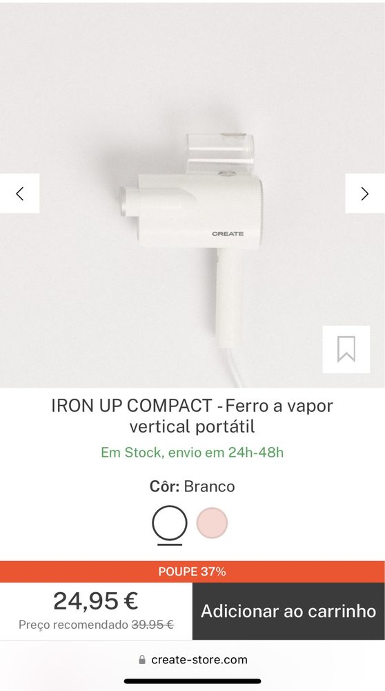 Ferro a vapor portatil - IKOHS