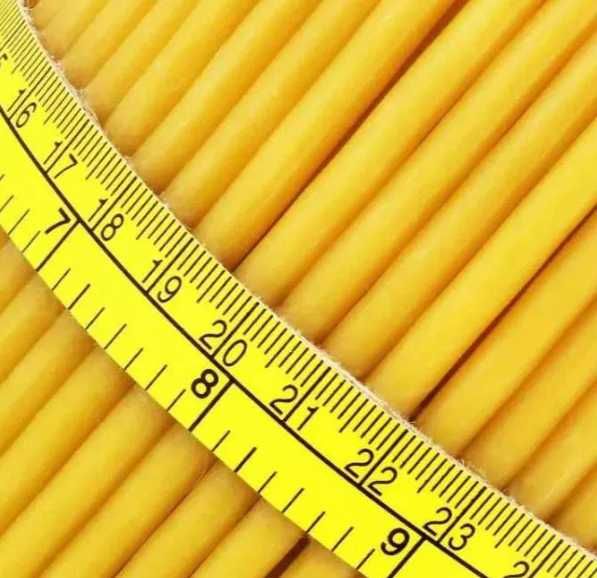 Świeczki Cerkiewne 100% Wosk Pszczeli bezzapachowe 20szt żółte