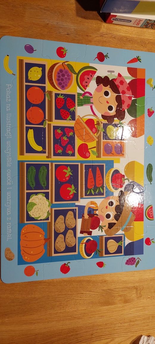 Puzzle owoce i warzywa