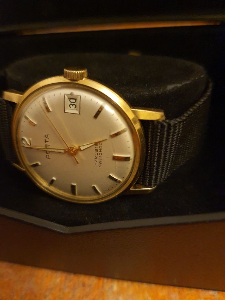 Zegarek Porta vintage gold