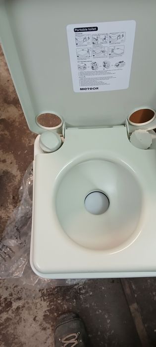 Toaleta Przenośna Meteor WC 20l wskaźnik wypełnienia