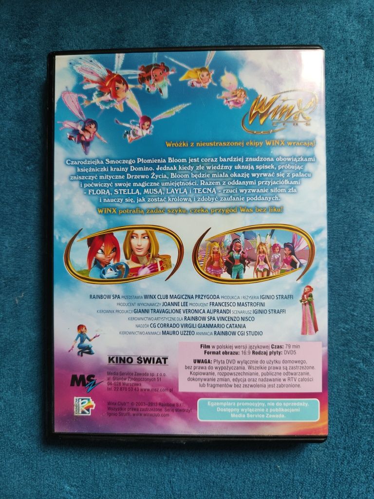 Bajka animowana Winx Club: Magiczna Przygoda na DVD