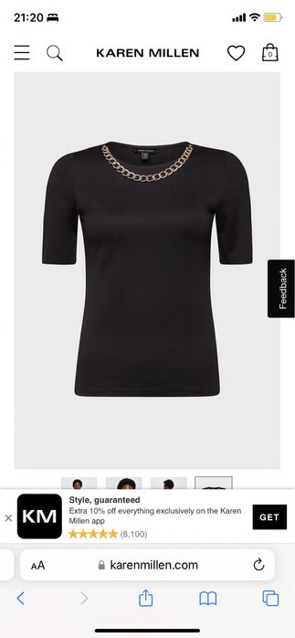 Нова футболка Karen Millen, S