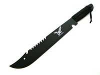 Potężna Czarna Maczeta Miecz Nóż 50 Cm Pokr. N602