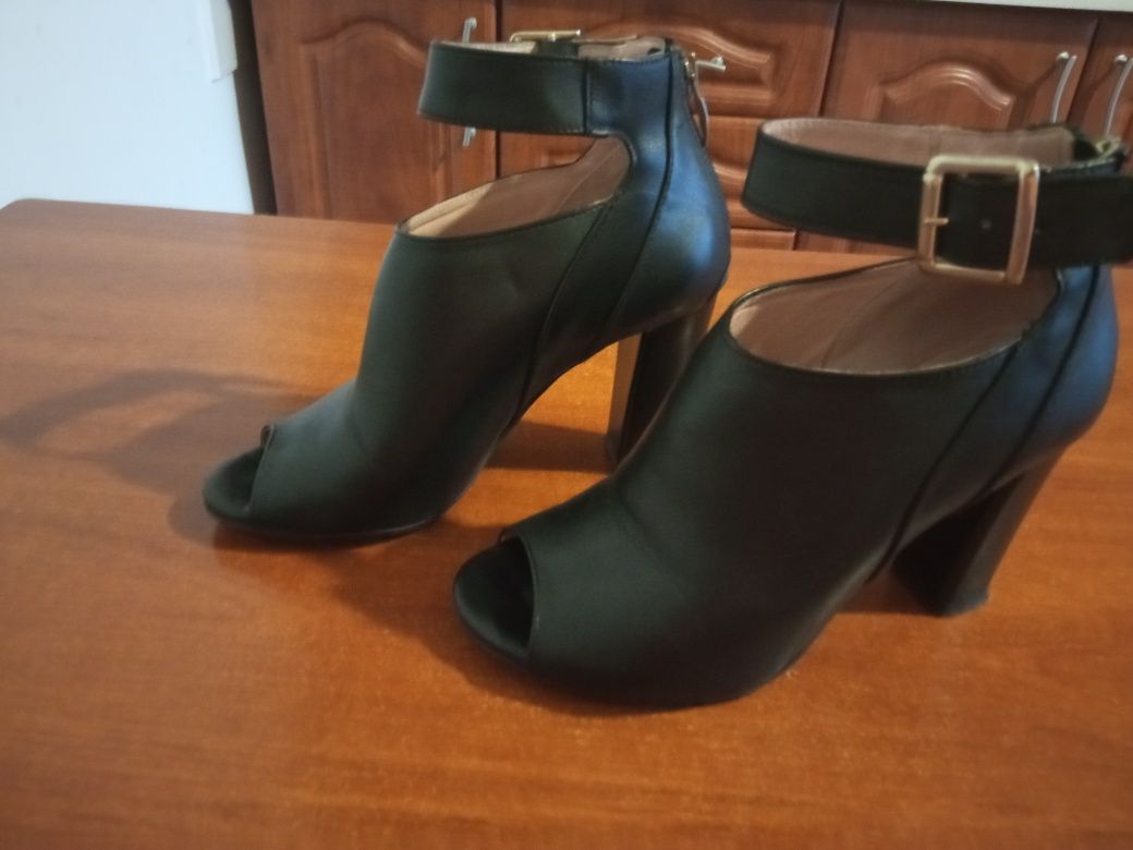 Botki buty skórzane damskie