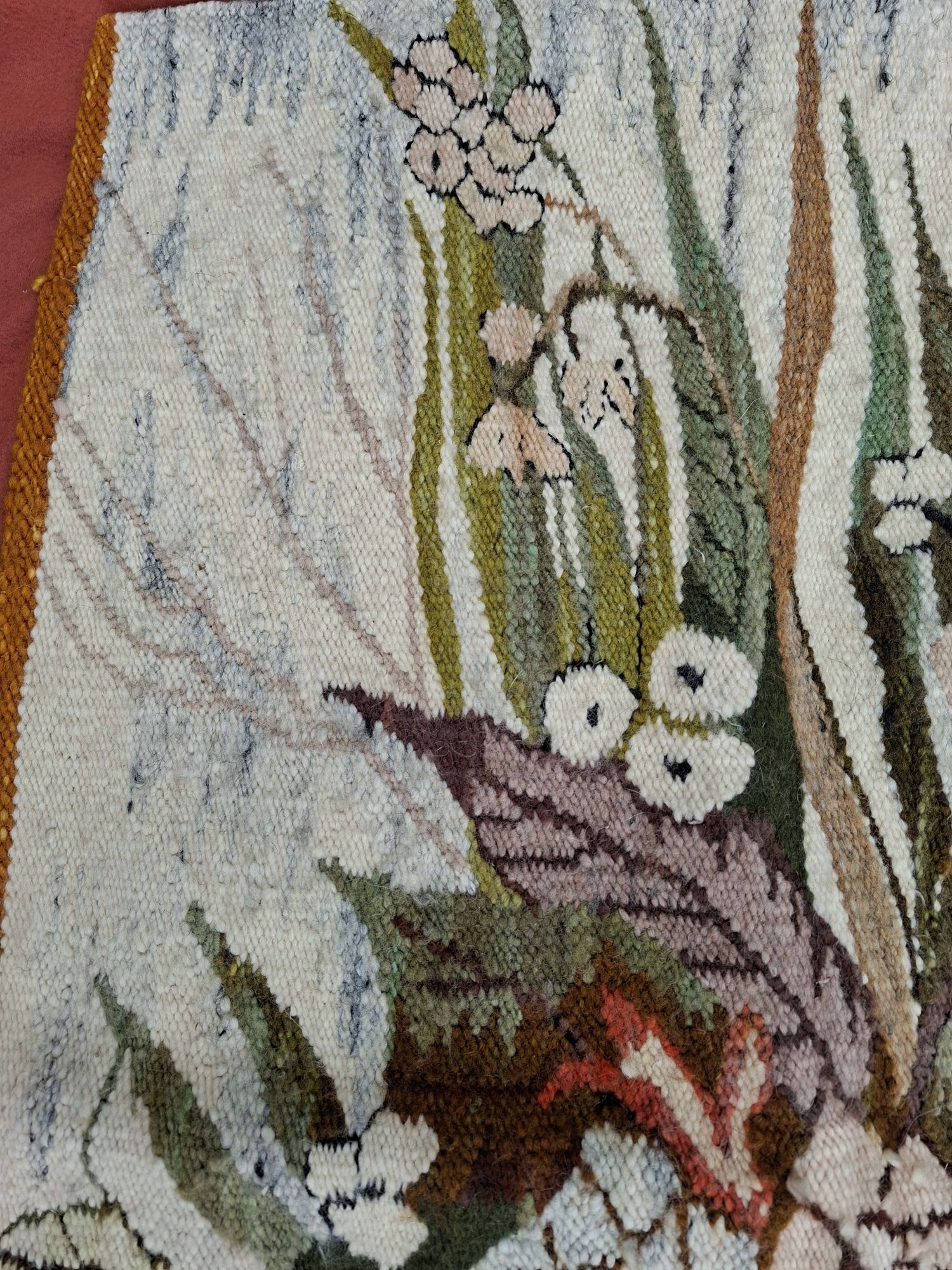 Gobelin/kilim "Kwiaty polne" lata 70-te XX wieku