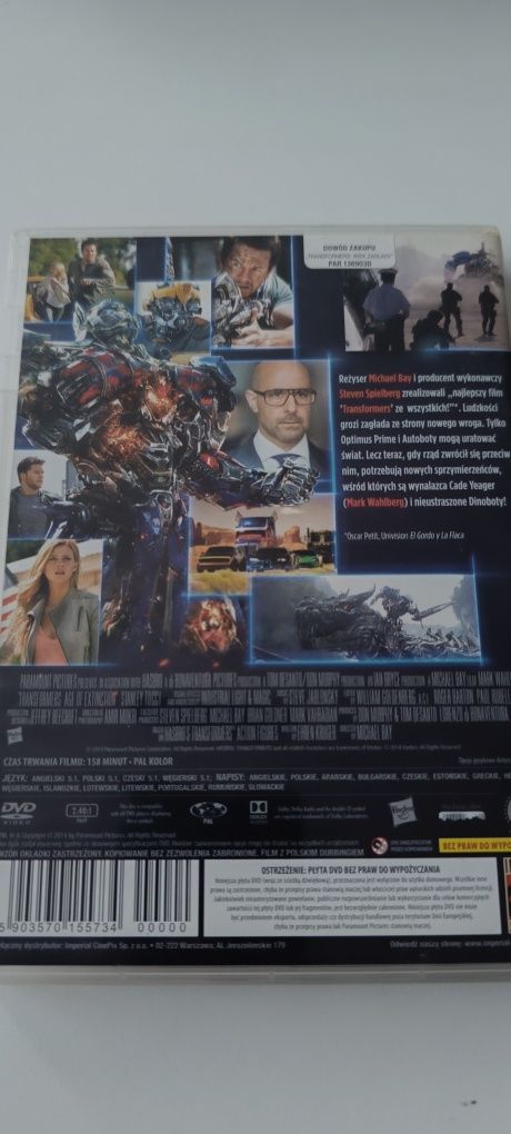 Transformers Wiek zagłady płyta DVD