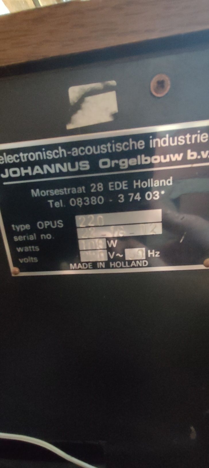 Organy Johannus Opus 220