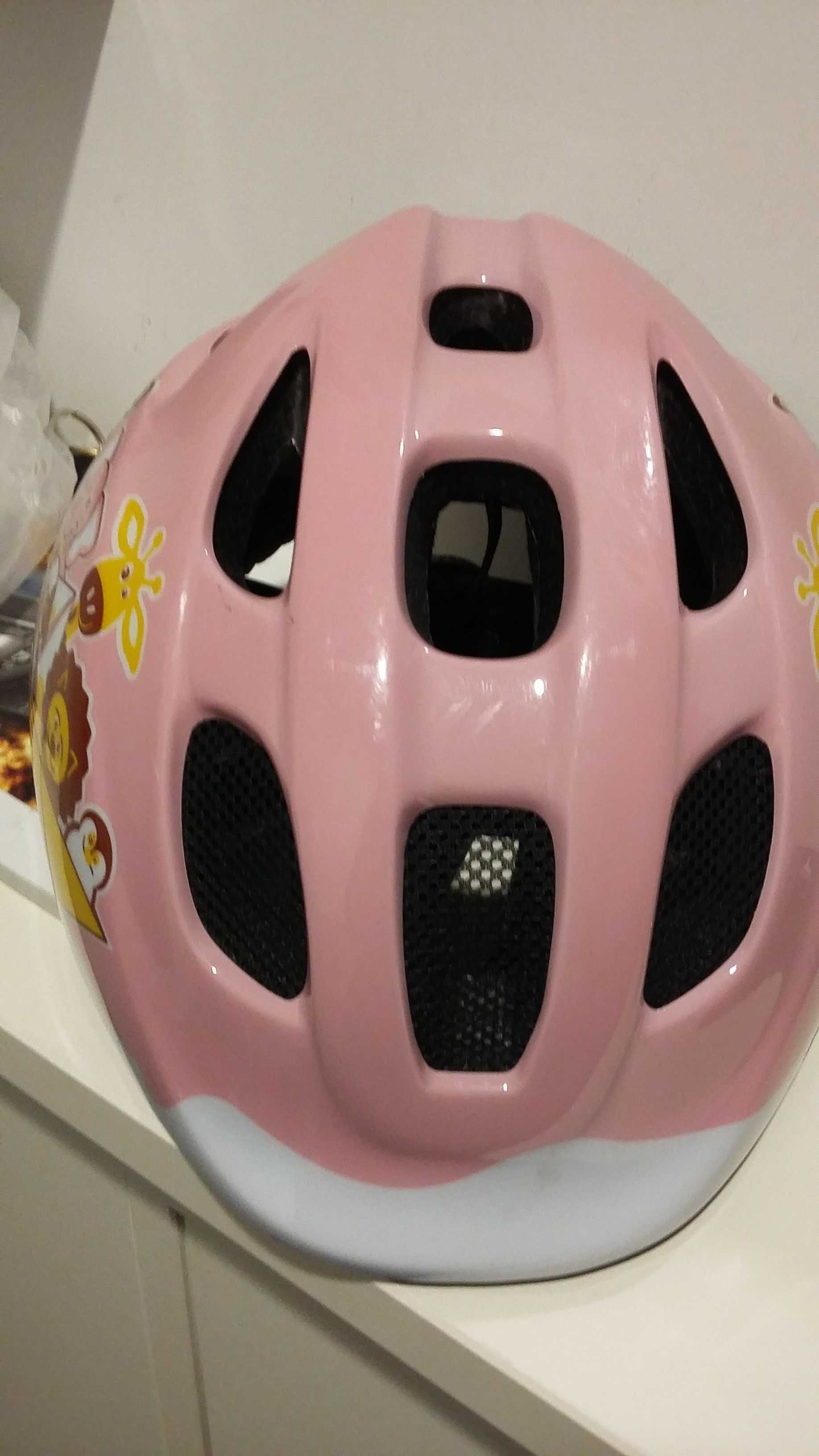 Kask rowerowy dla dziewczynki BTwin Baby H 300 pink