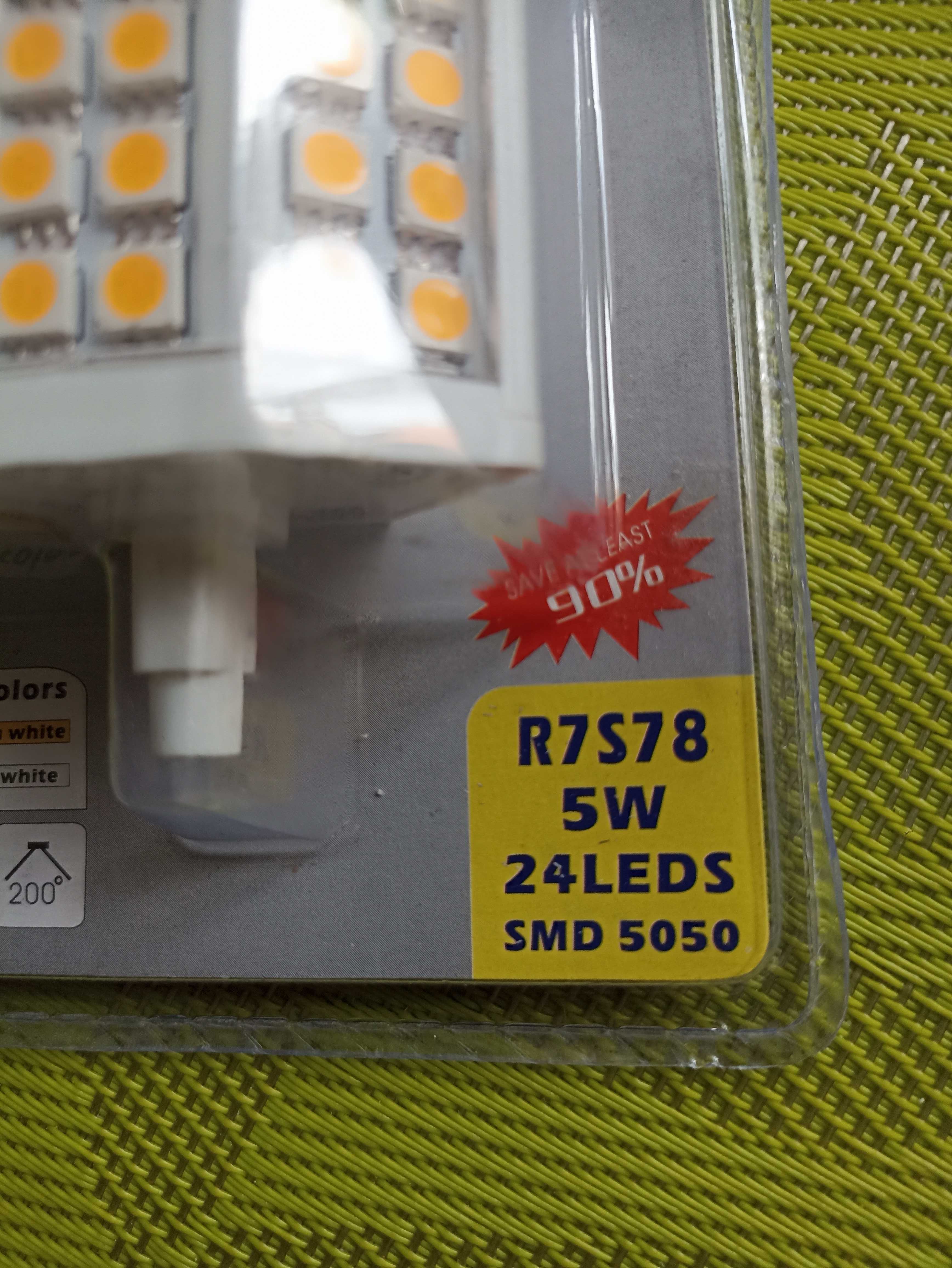 Żarówka żarnik wkład LED R7S78 5W 24 LEDS SMD 5050