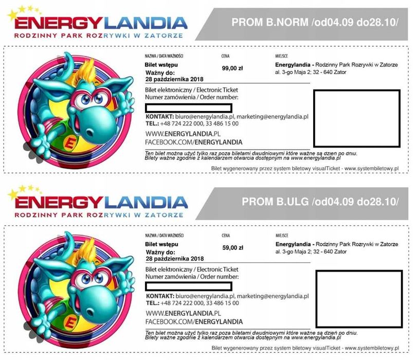 Bilet Energylandia