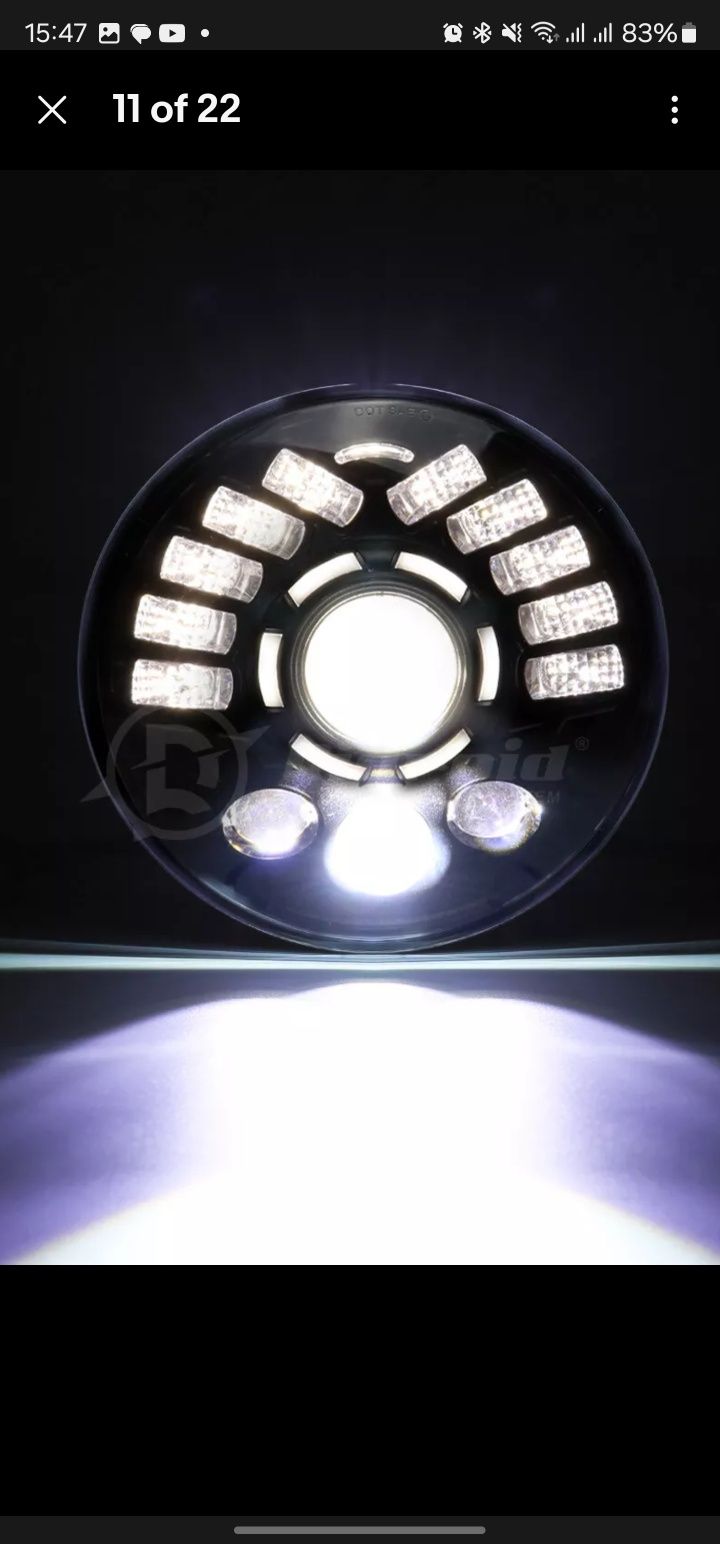 7ми-дюймова 150W LED фара з денними ходовими вогнями