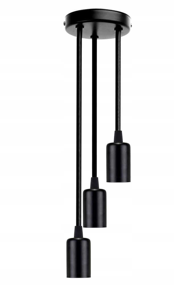 Lampa Sufitowa LOFT Wisząca 3 źródła światła, Regulowana