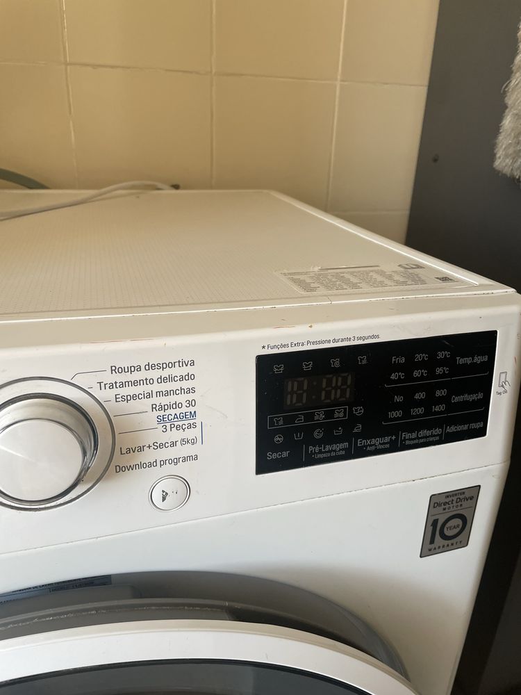 Máquina de Lavar e Secar LG Direct Drive 8kg/5kg – 2 em 1
