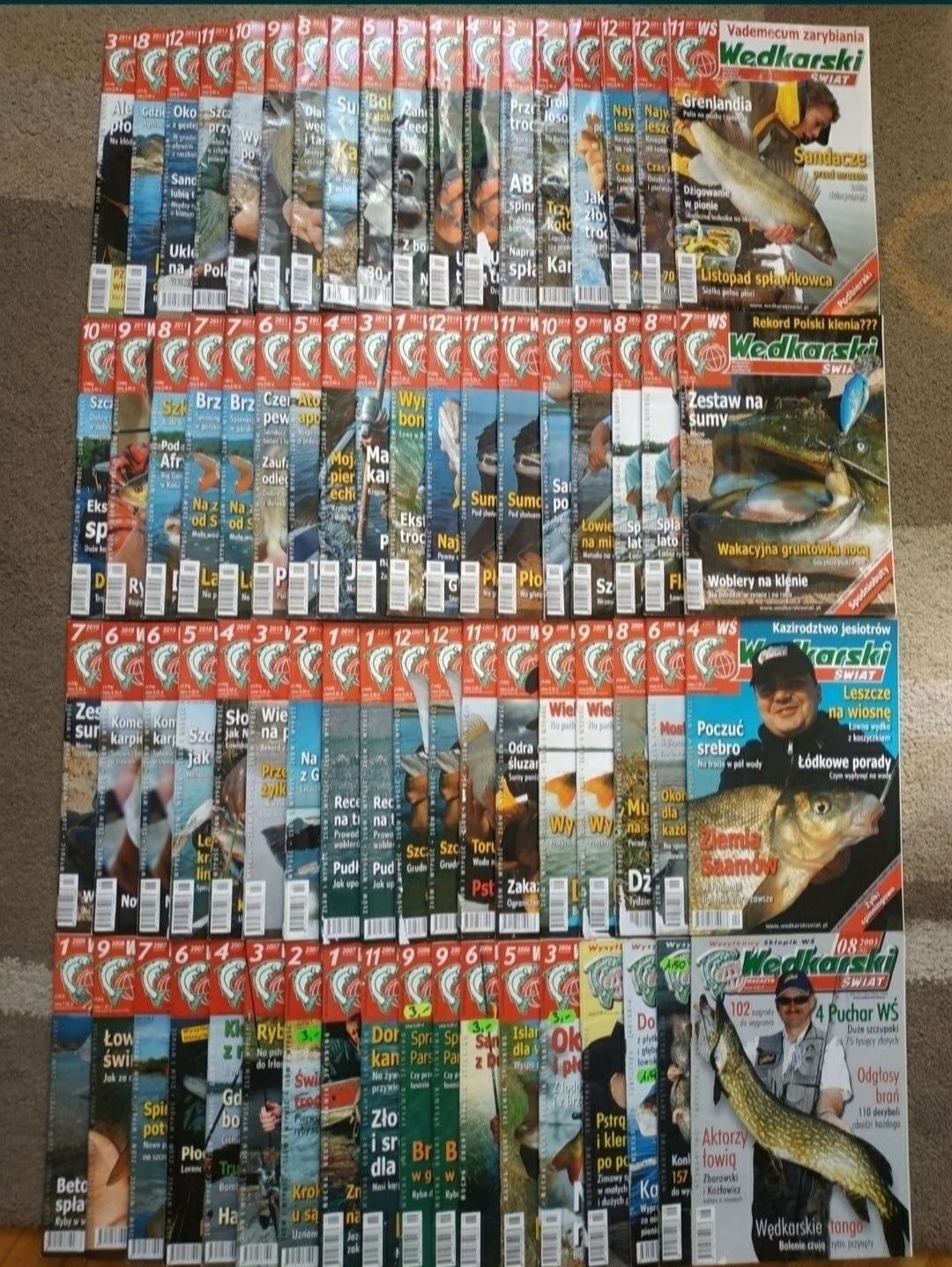 Wędkarski Świat - magazyn polskich wędkarzy (72 egzemplarze)