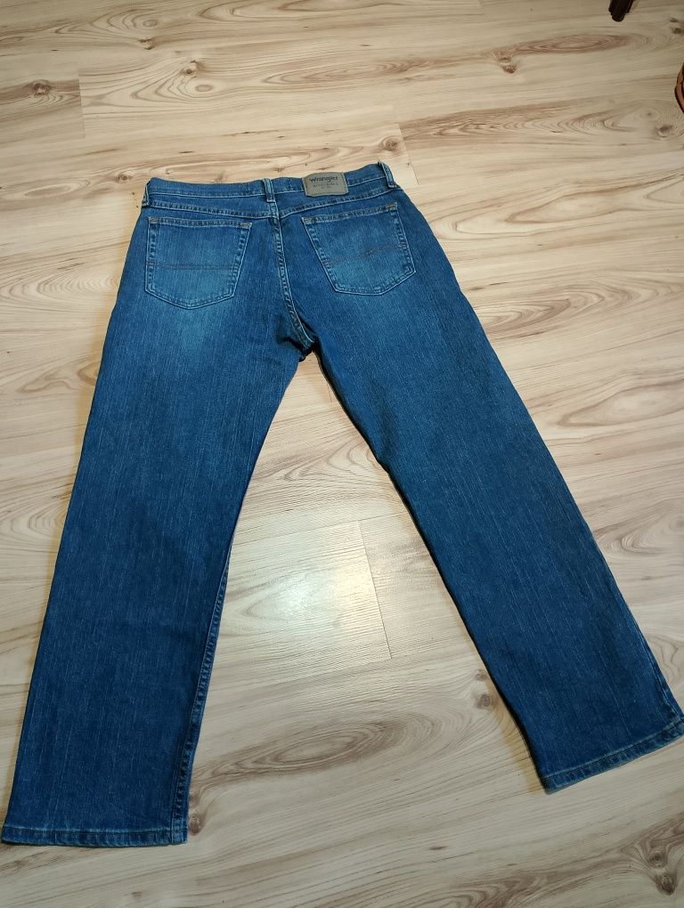 Niebieskie Spodnie Jeansowe Dżinsowe Wrangler