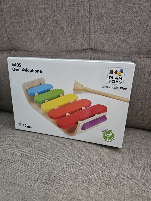 Drewniane cymbałki, ksylofon, Plan Toys 6405