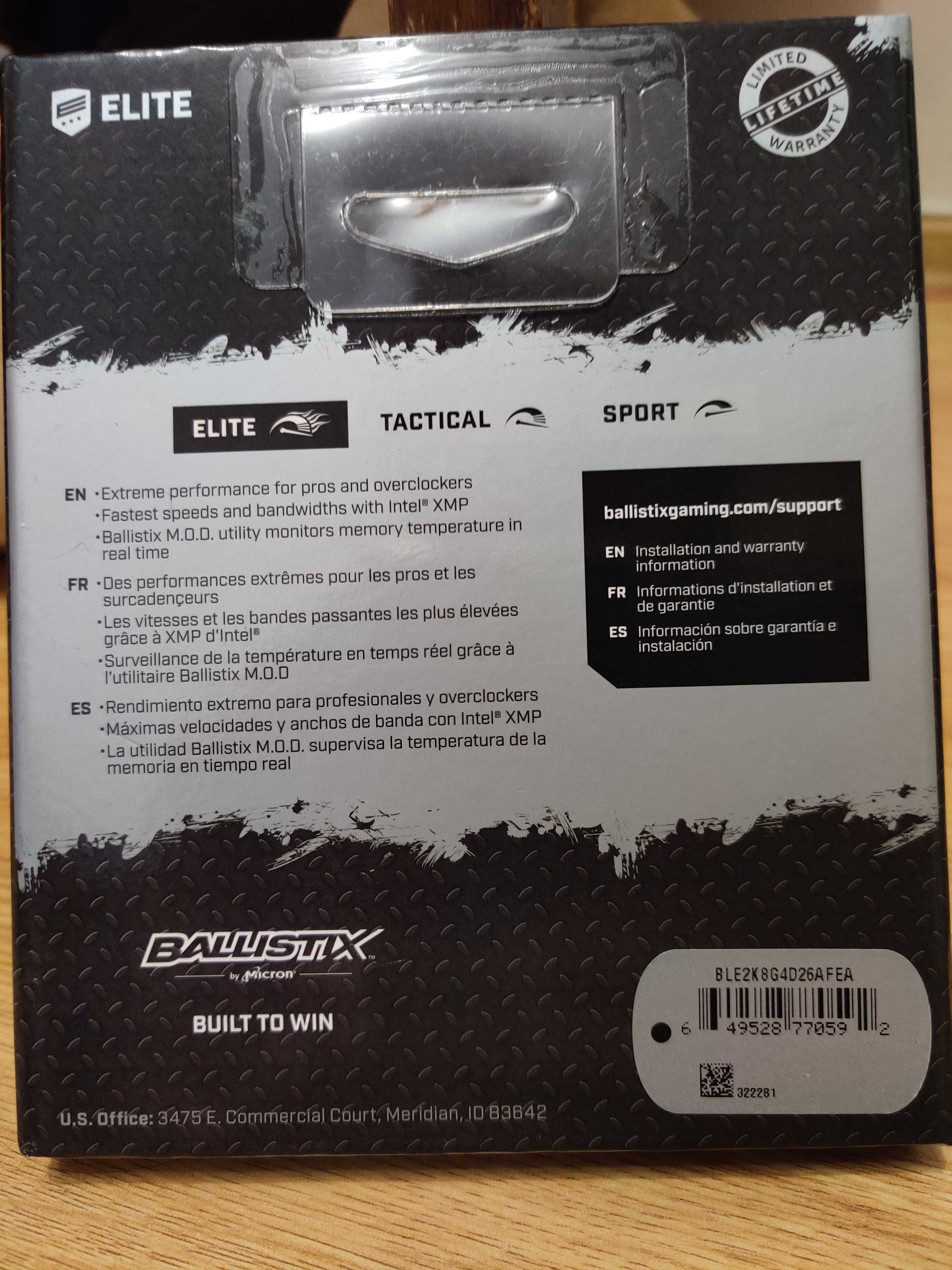 Оперативна пам'ять ОЗУ Ballistix elite ddr4 16gb 2x8gb