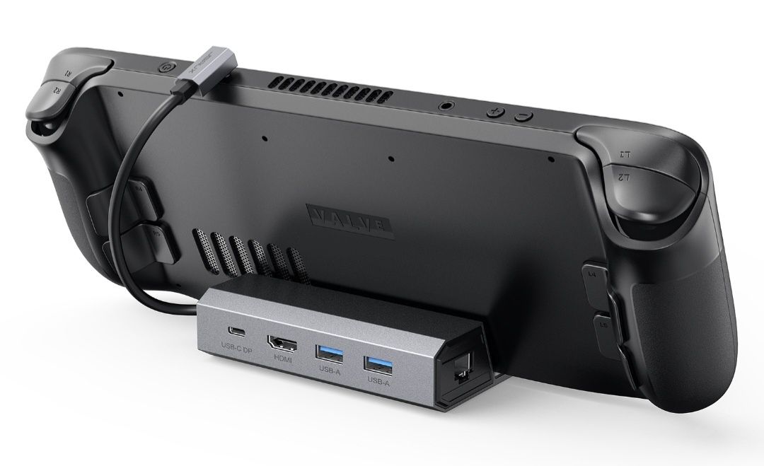 Adapter HUB USB-C Jsaux HDMI 4K 100W PD USB 3.1 100MBPS do Steam Deck