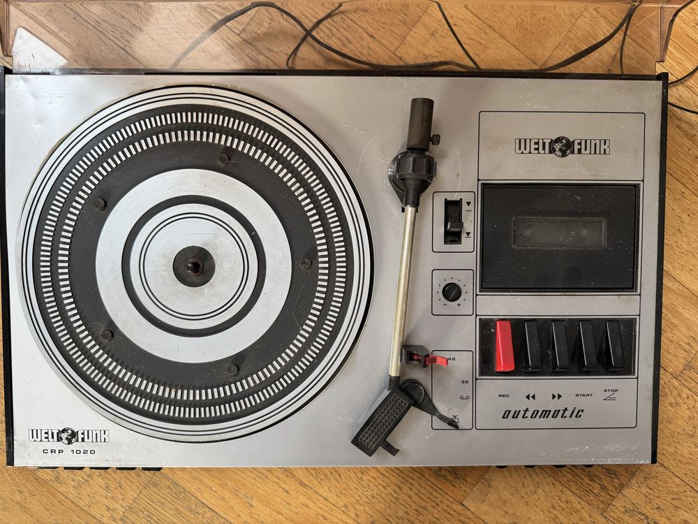 Gramofon/adapter radio i magnetofon - Weltfunk