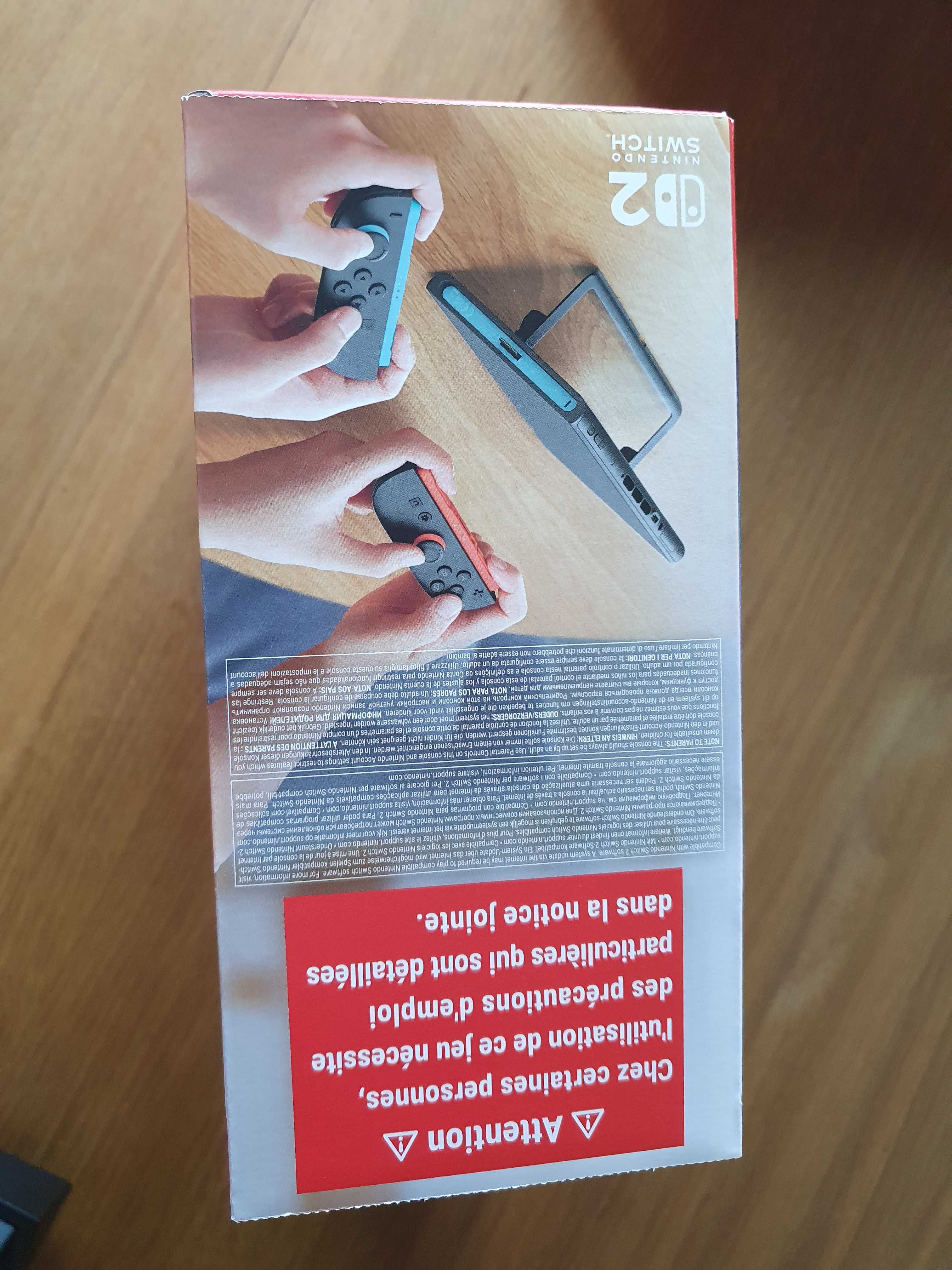 Puste pudełko po Nintendo Switch 2
