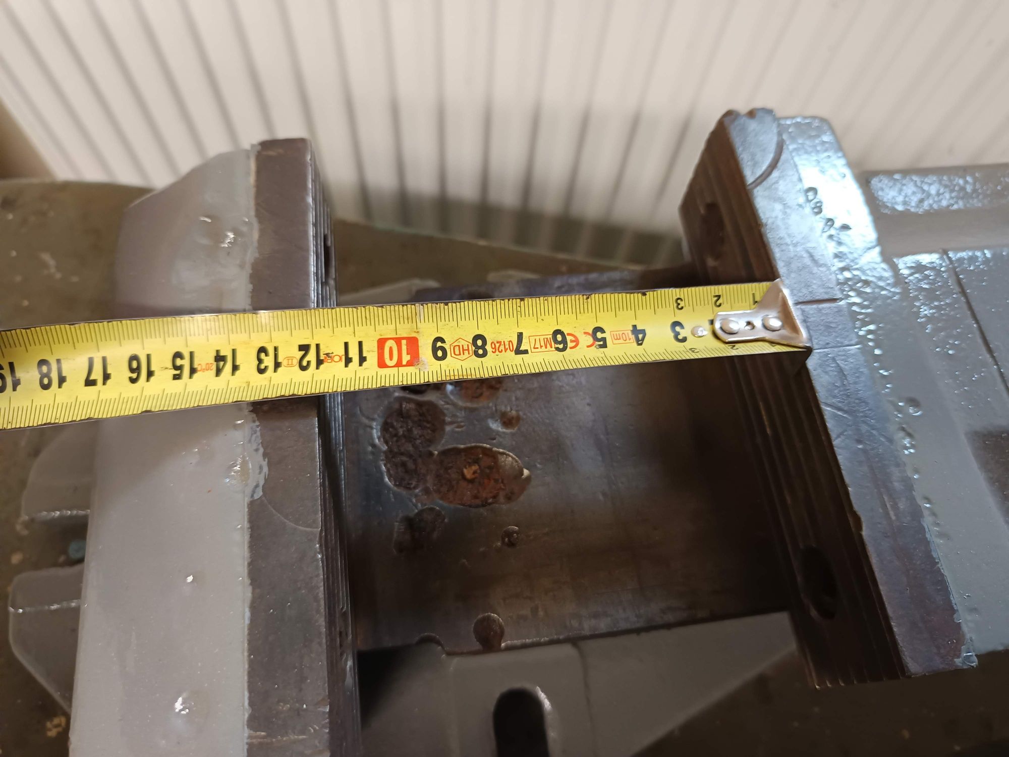 Duże Imadło maszynowe do wiertarki stołowej Bison 160 waga 28kg
