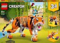 LEGO Creator 3 w 1 Majestatyczny tygrys 31129. LEGO