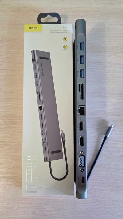 USB адаптер / Baseus Enjoyment Series HUB Adapter (C-C3UE 2HVMS01)