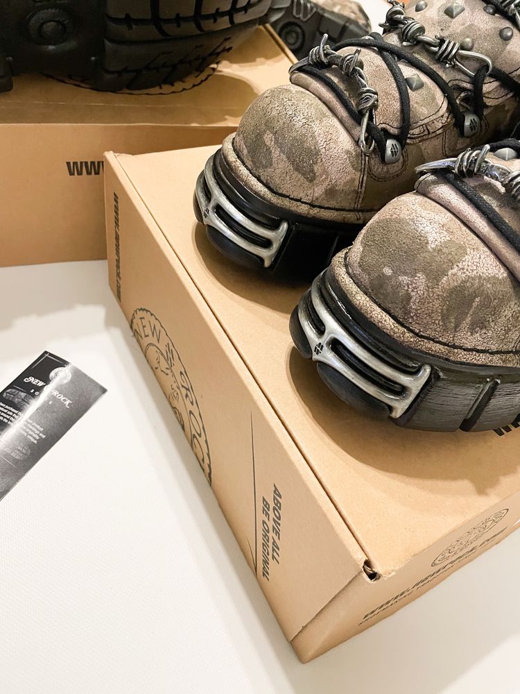 New Rock x Jaded London Distressed Camo Tower Boot original