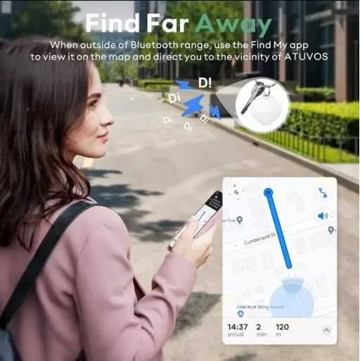 Смарт Bluetooth трекер брелок ATUVOS Tag AT2301 2 шт.