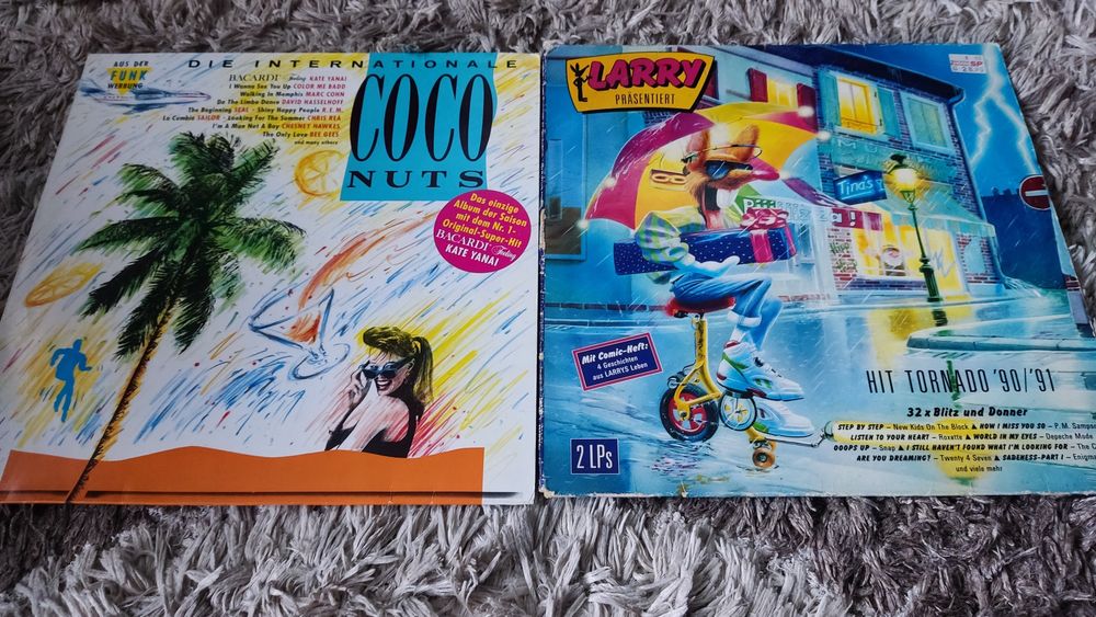 Zestaw 2 płyt winylowych lata 90 Top hits