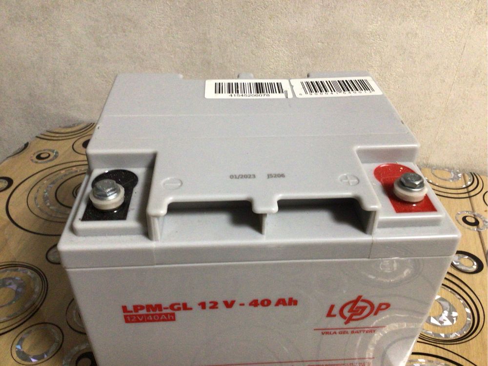 Акумулятор гелевий LPM-GL 12V - 40 Ah