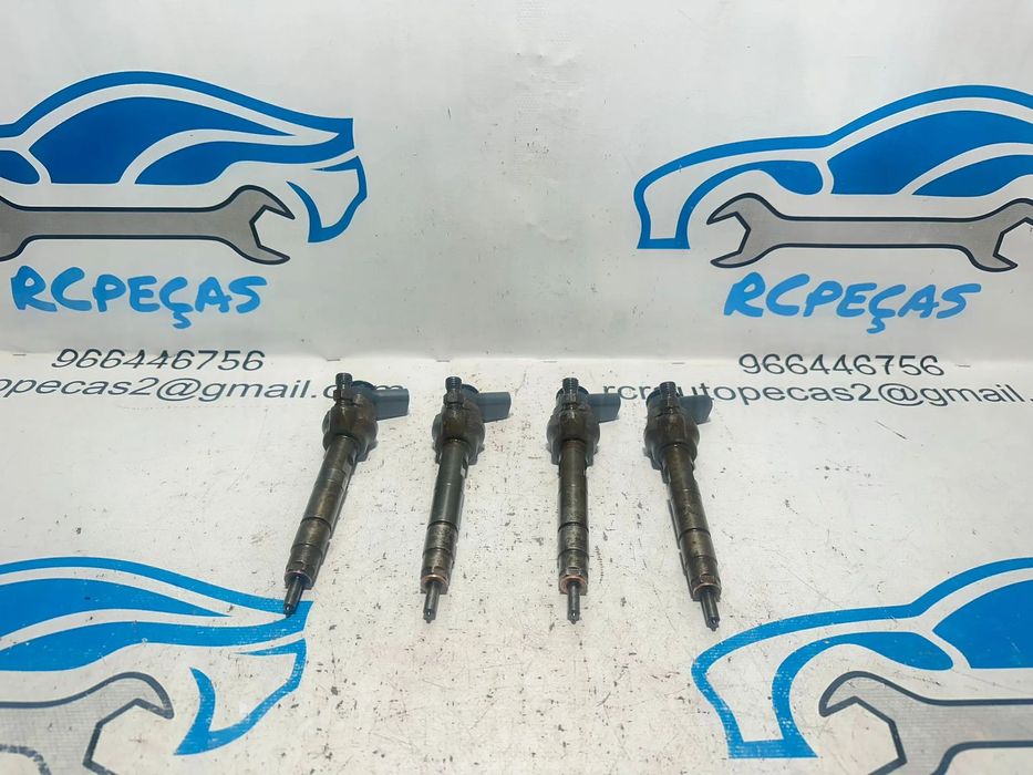.Conjunto de 4 injetores Bosch BMW 2.0D 16v N47D20 N47 N47N 116D 118D 316D 318D 118cv 143cv 2006 - 2016