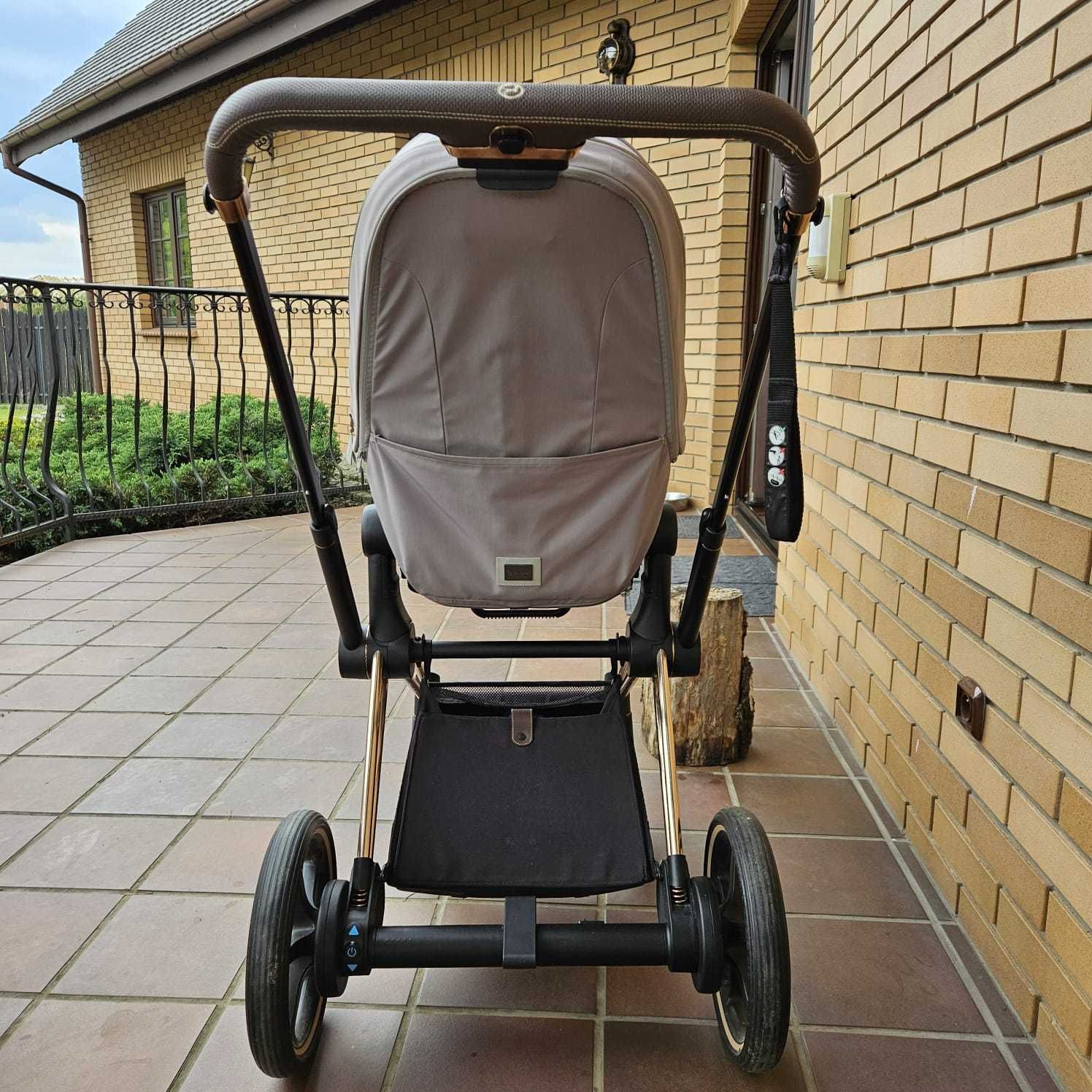 Wózek Cybex e-Priam elektryczny na ramie rosen gold CYBEX e-PRIAM 4.0