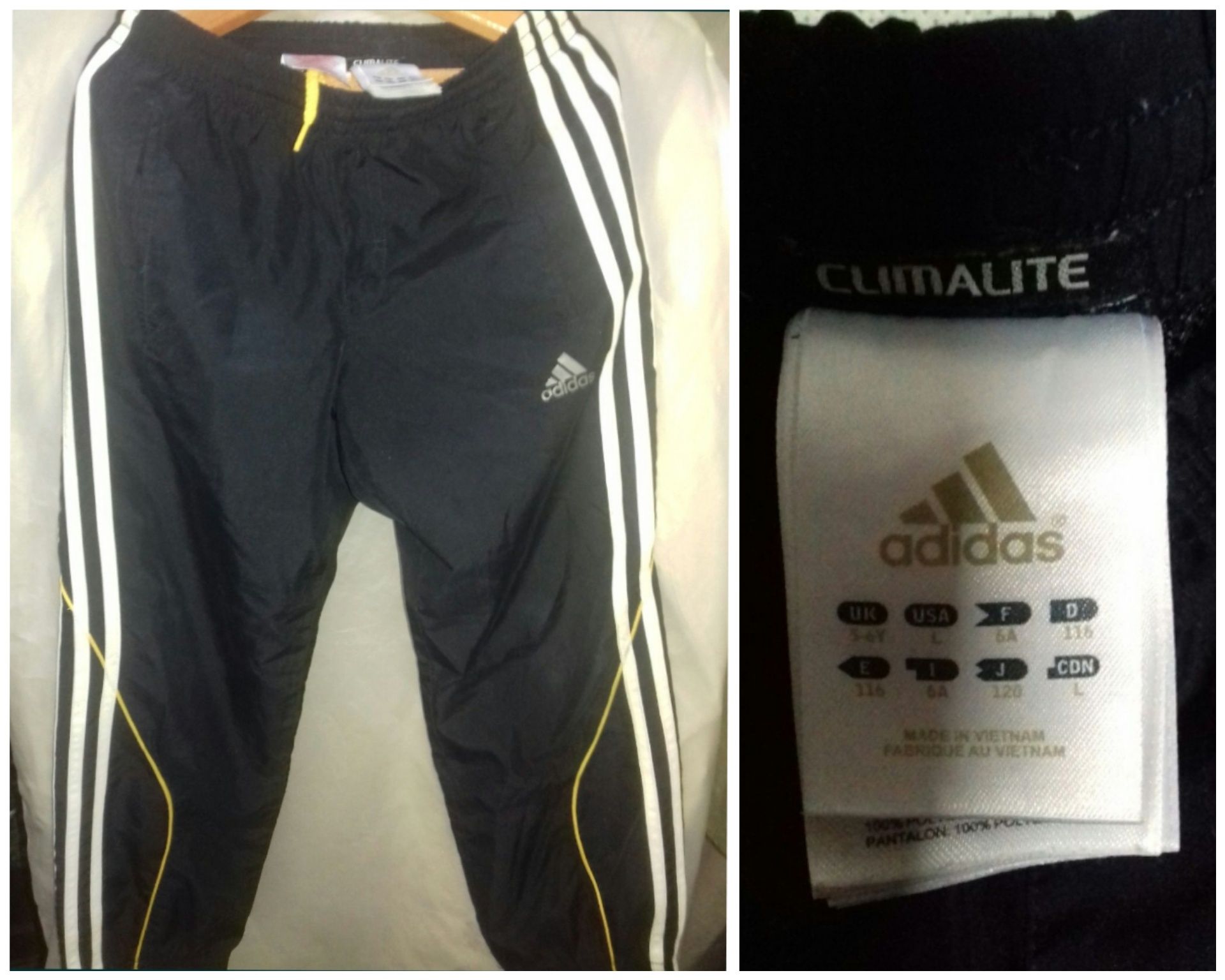 Calças desportiva NIKE (12) e ADIDAS (6), T-shirt DWD street e Adidas.