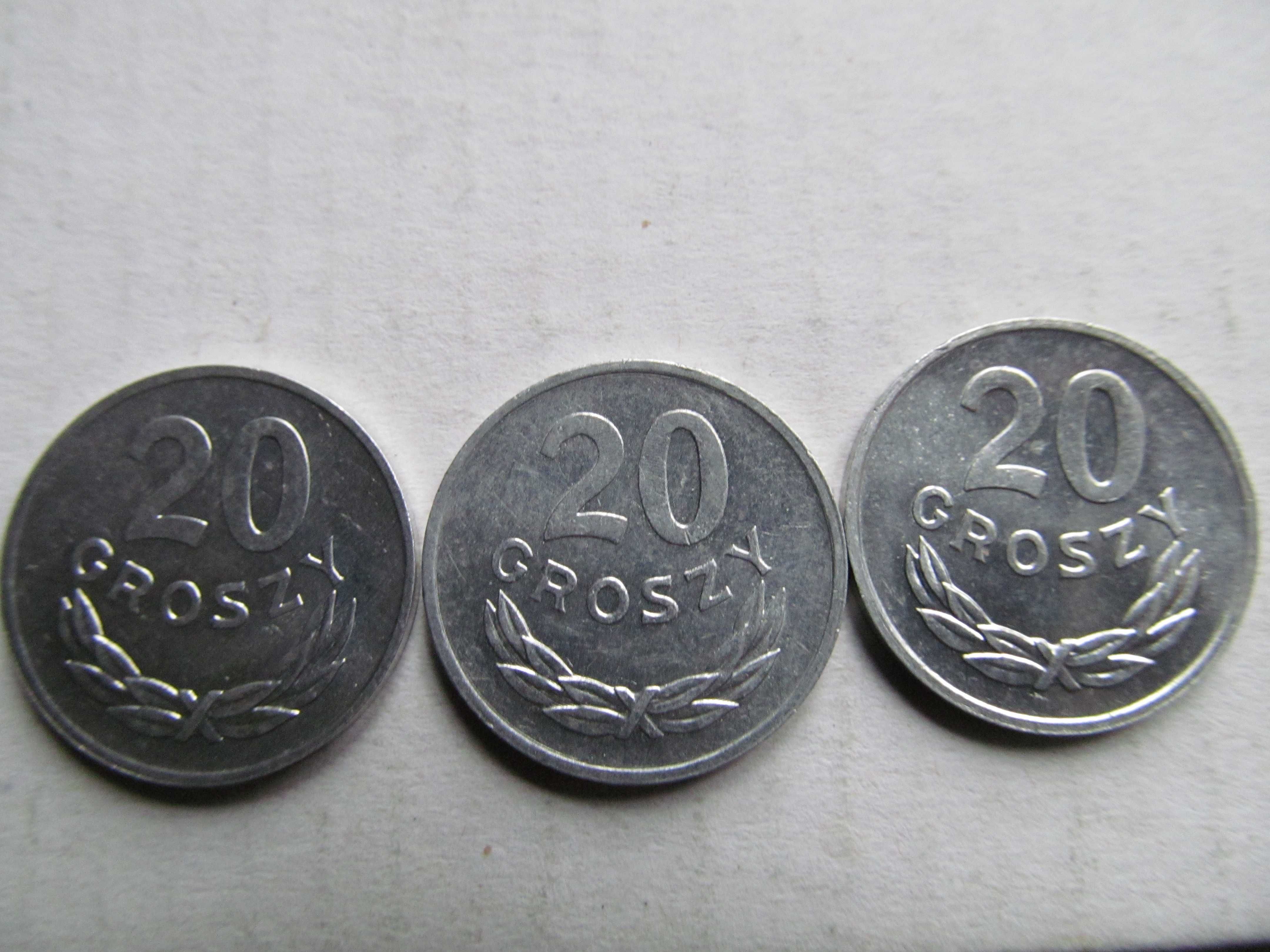 monety PRL 20gr i 50gr - zestaw 5szt