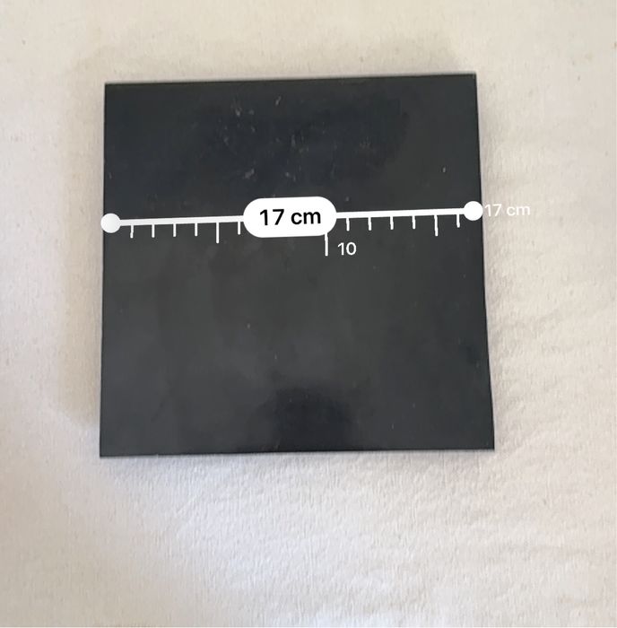 3 bases pretas loiça para velas