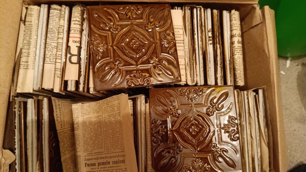 Kafelki glazura płytki z wzorem 167szt