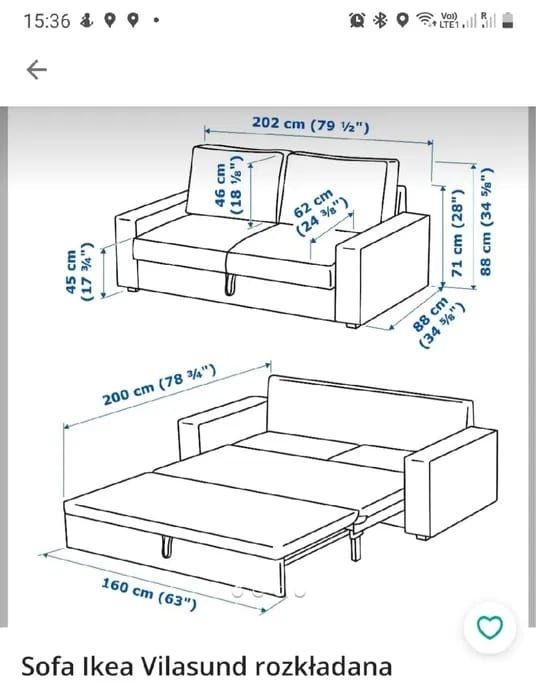 Sofa Vilasund  Ikea