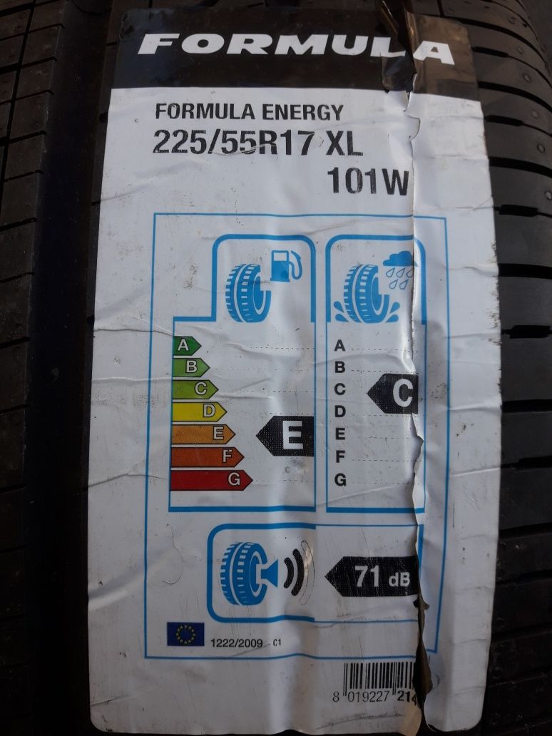 FORMULA 225/55R17 101W , pojedyńcza opona letnia.